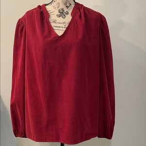 Elegant Cranberry Women's Top